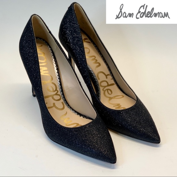 Sam Edelman Shoes - SAM EDELMAN WOMEN'S HAZEL PUMP Black Glam Mesh 7M